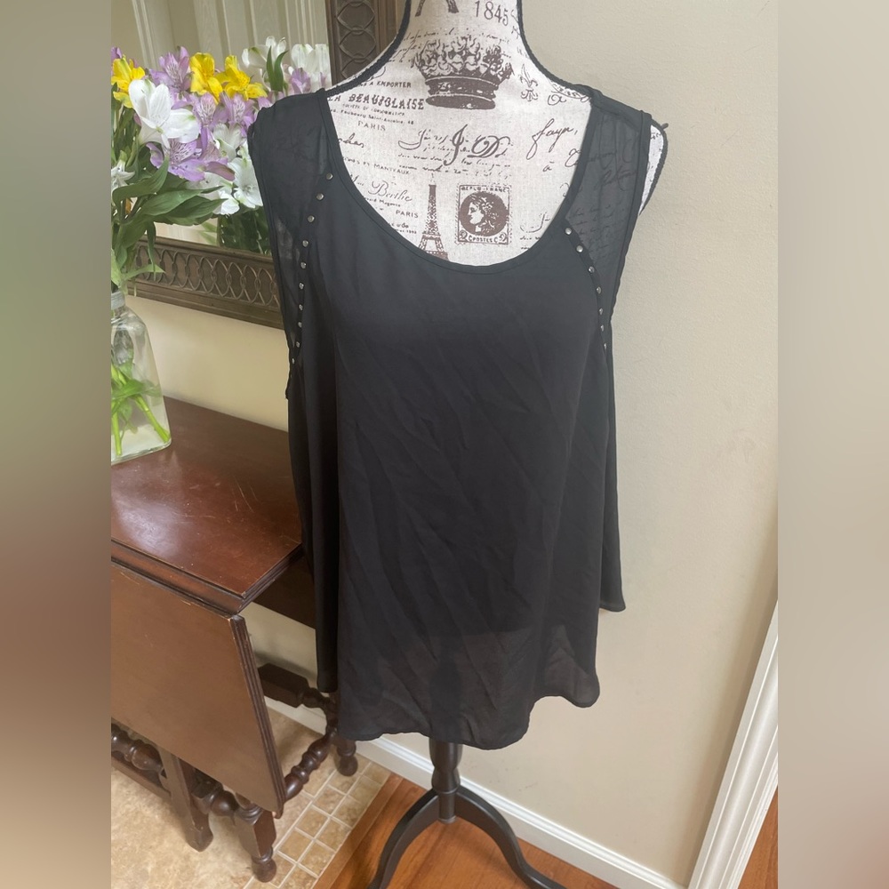 Torrid Black Studded Top ~ 2 or 2xl